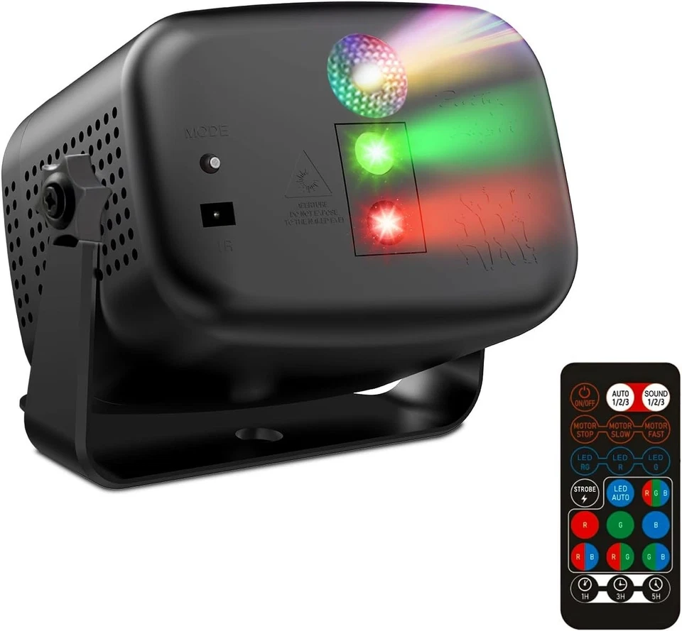 Mini Disco Party Light RGB Strobe with Remote 60 Effects for Kids Clubs Wedding - Image 3 of 4