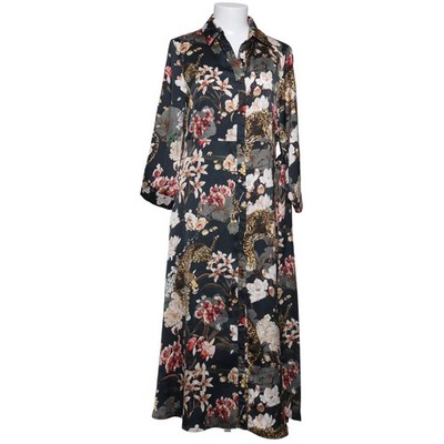 Yehwang, Blusenkleid, Größe: M, Schwarz/Mehrfarbig, Print, Damen #FPp