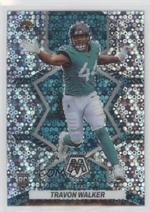 2022 Panini Mosaic NFL Debut No Huddle Silver Prizm Travon Walker #286 Rookie RC