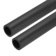 2pcs Pipe Insulation Foam Tube Lagging Insulation 23.5mm ID 33.5mm OD 24" Black