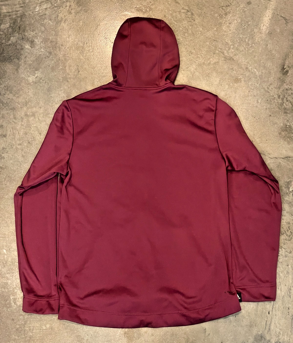 Adidas Full Zip Hoodie Mens L Burgundy Fleece Athletic Embroidered Logo Pockets thumbnail 2