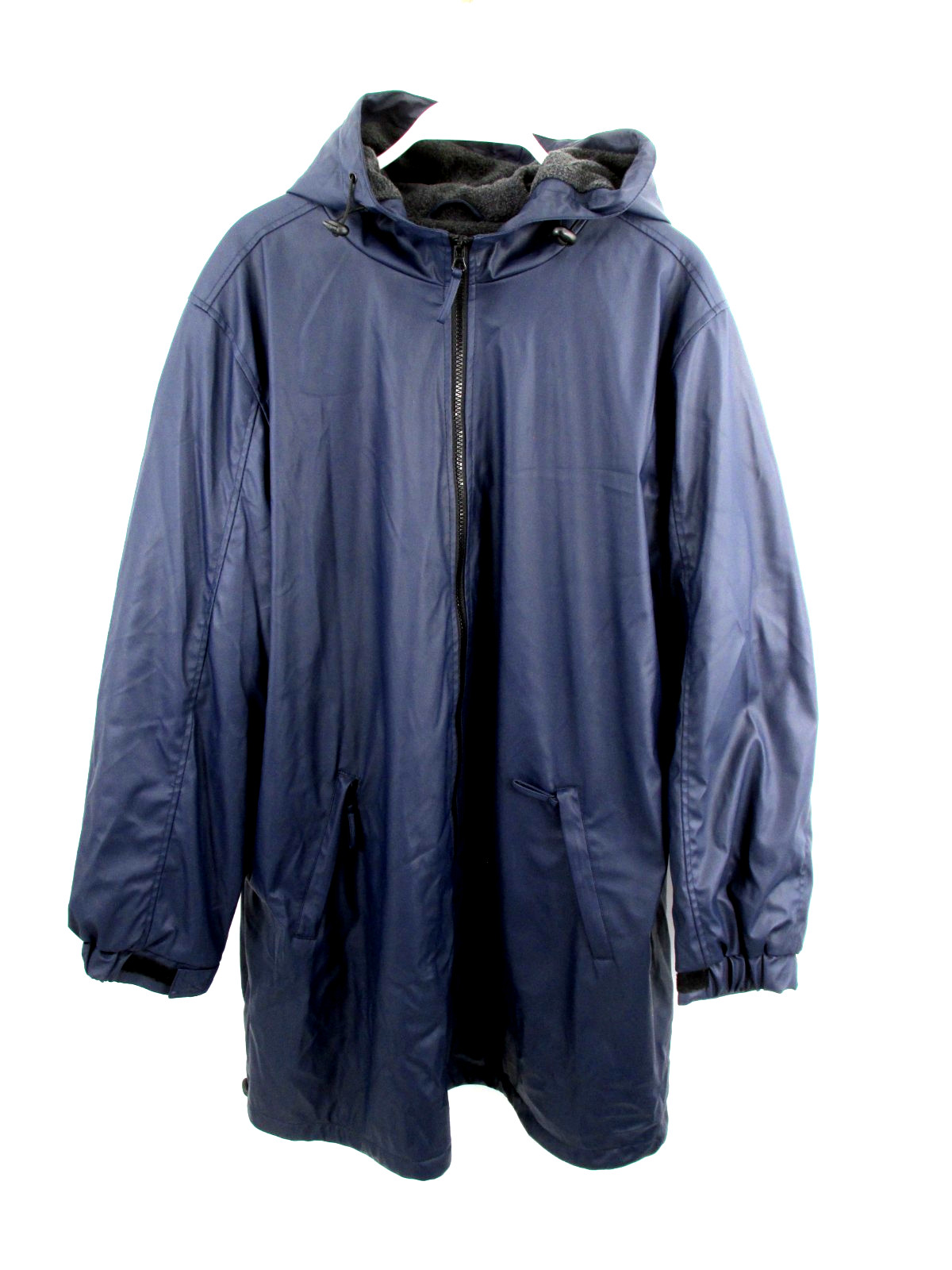 Women 1x Blue Pockets Fleece Lined Heavyweight