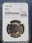 1964 Kennedy Proof Half Dollar 50c Silver Graded NGC PF67 #98603