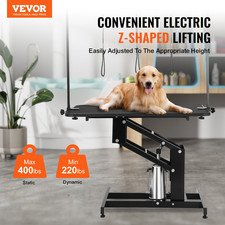 VEVOR 43" Hydraulic Pet Grooming Table, Heavy Duty Dog Grooming Arm for Medium/