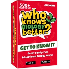 Kids  Family Educational Trivia Card Game - Biology  Science, Ages 8-12 Fun