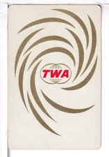 Single Airline Playing Card "Trans World, TWA 104 D" Chan/Mertens #, Stand, 1968