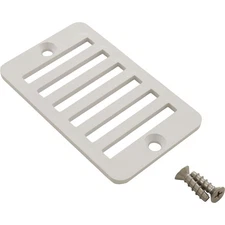 Grate, Hayward Deck Drain SP1019, w/ Screws, White : SP1019BA