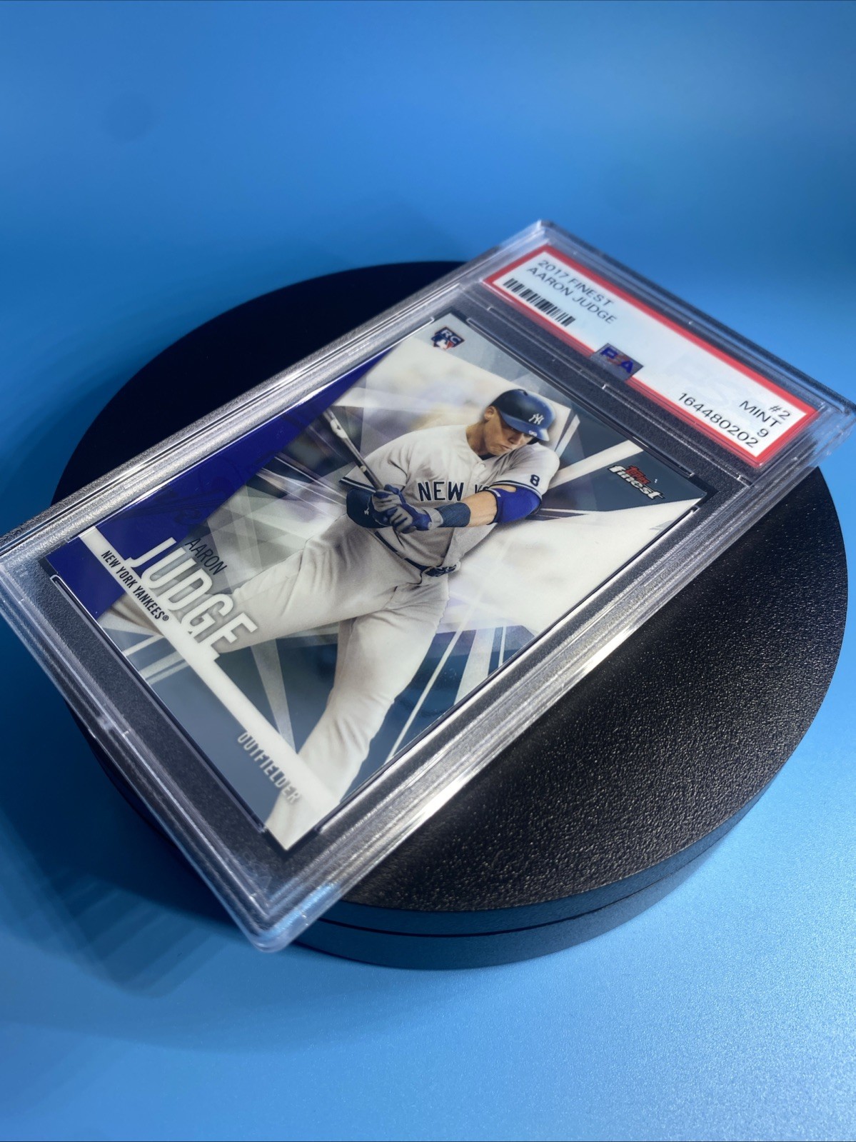 (RC) 🔥 2017 Topps Finest - Aaron Judge #2 PSA-9 Mint ⚾️ Best Performance 2016 view 9