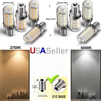 E12 38 LED 4W SMD Appliance Lights Bulb Lamp AC/ DC 12V-24V Replaces WR02X12208