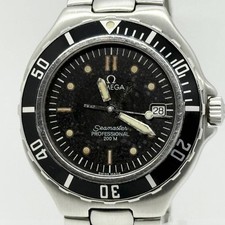 OMEGA Watch Professional 200m Seamaster 396.1062 Silver Black Quartz Men's Auth