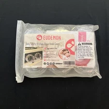 EUDEMON Clear 6-pack Safety Children Kitchen Stove Gas Knob Covers (Clear)