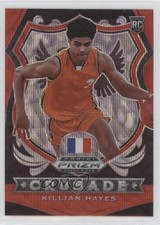 2020-21 Panini Prizm Draft Picks Crusade Ruby Wave Prizm Killian Hayes #92 6h5
