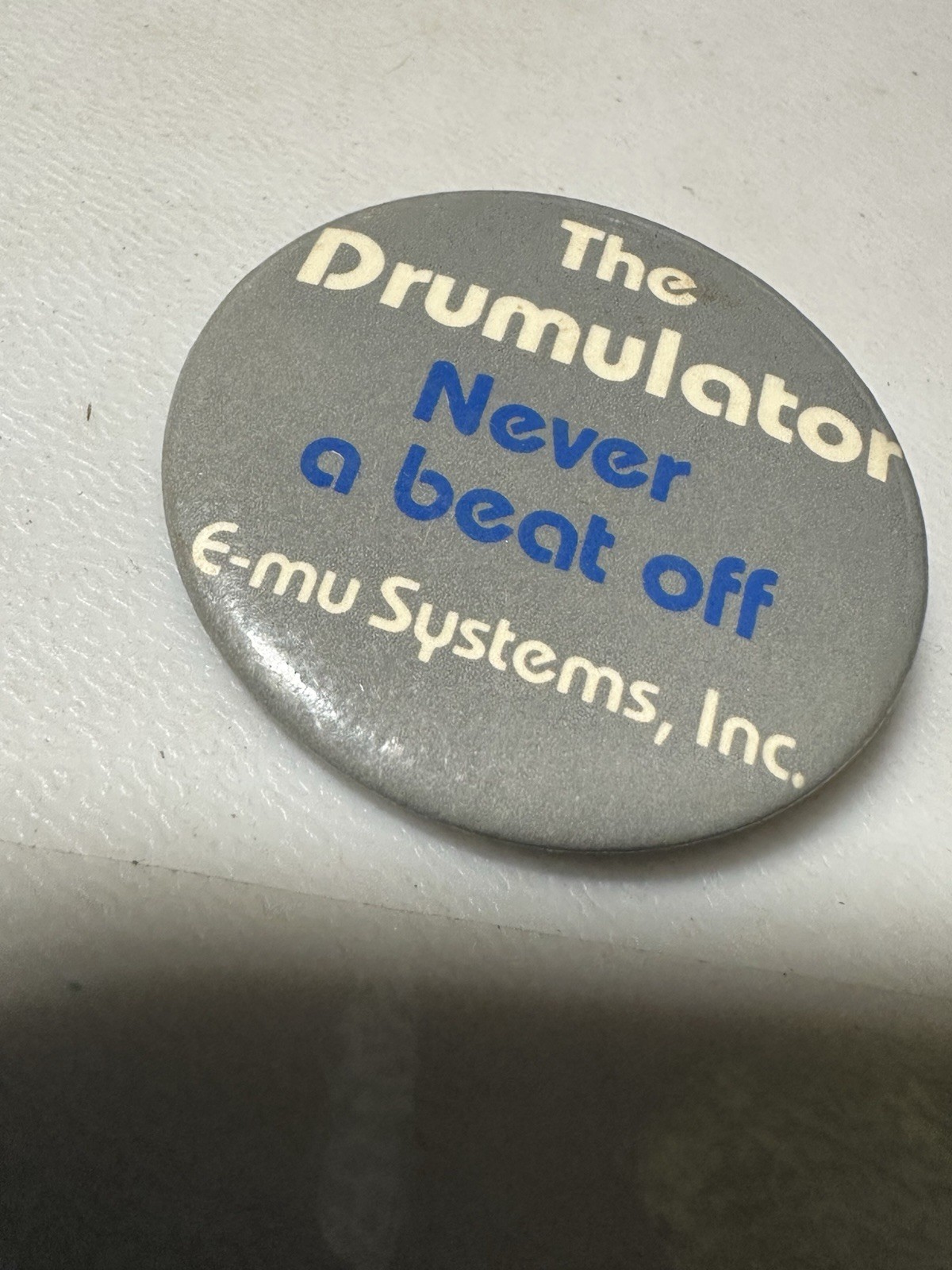 Vintage E-mu Drumulator Sample Based Drum Machine Music Band Pin Pinback Button