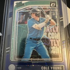2024 Donruss #139 Cole Young Optic Blue Velocity Prizms RC