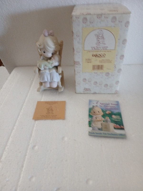 Precious Moments “Love Never Leaves A Mother’s Arms” Figurine 1995 #523941