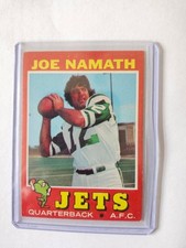 1971 Topps - Joe Namath Football Card #250 Excellent Condition