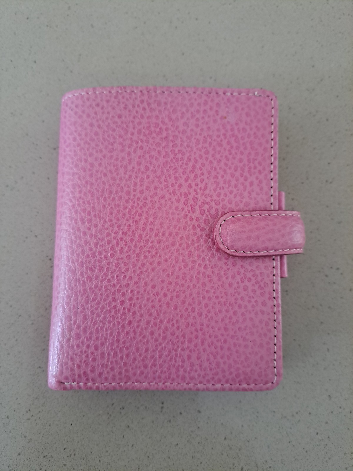 Mini Finsbury Pink 100% Leather Filofax Unused 2011 Collectable