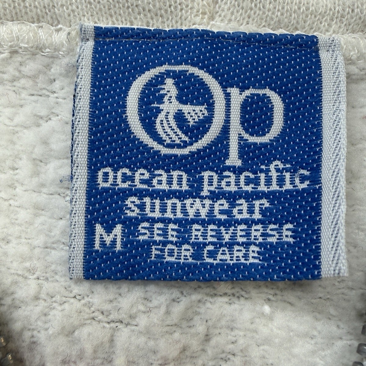 Vintage 80s OP Ocean Pacific Zip Hoodie USA Surf Skate Mens M