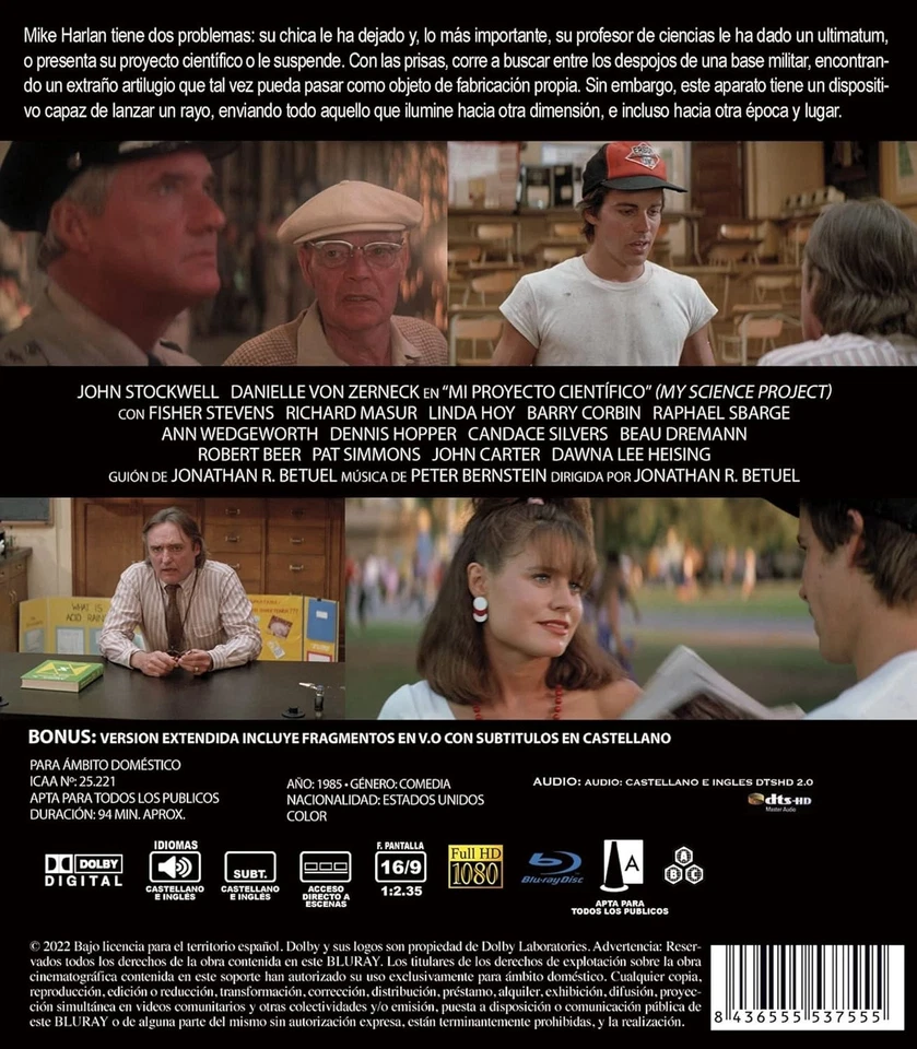 My Science Project (1986) - Blu Ray Disc - - Image 2 of 2