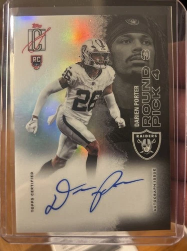 2025 Topps Chrome - Rookie Autographs Darien Porter RC RAIDERS