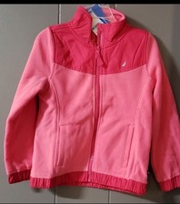 Girl Nautica hot pink zip jacket size 5
