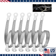 6 Pcs Universal Automotive Braided Copper Ground Strap Kit 12 Inch Tinned Coppe 6 Pcs Universal Automotive Braided Copper Ground Strap Kit 12 Inch Tinned Coppe