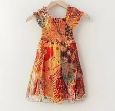 Raj Kids Smocked Bohemian Style Dress Size 2-4 Years