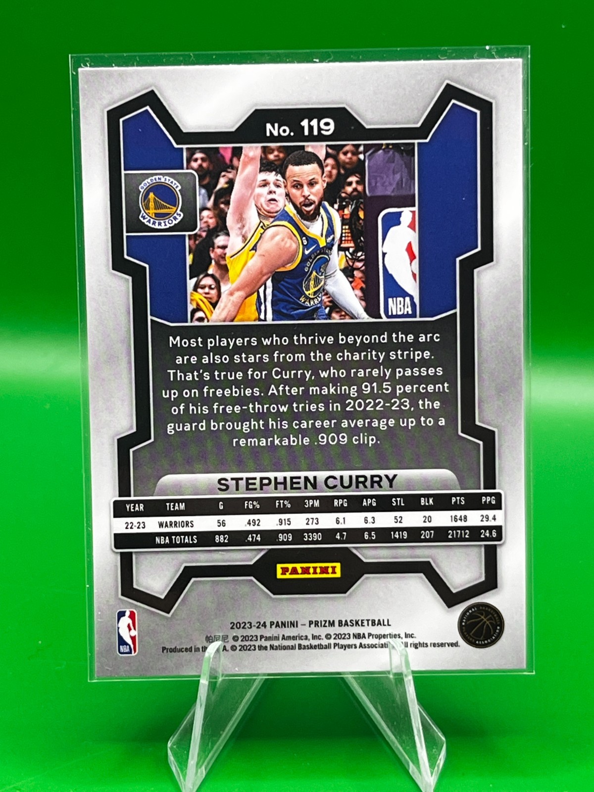 2023-24 Panini Stephen Curry Base Set #119 LOGOMAN view 2