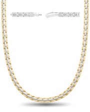 Titanium Magnetic Necklace for Women Men 55 Magnets 20 Inch Silver Gold