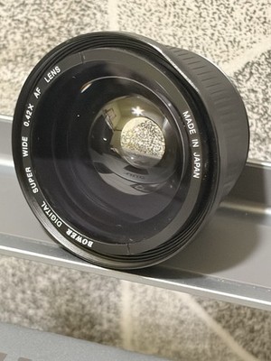 Bower 0.42X AF Digital Super Wide Angle Conversion Lens Made in Japan Untested
