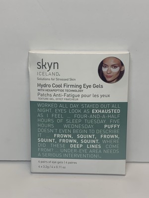 Skyn Iceland Hydro Cool Firming Eye Gels (4 Pair Pack) - NEW & Sealed (Exp 2026)