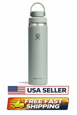 Hydro Flask Water Bottle - 24 oz Wide Mouth with Flex Chug Cap - TONAL AGAVE