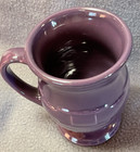 Longaberger Woven Tradit Eggplant Purple Pottery Latte Mug Coffee Cup 5.25" Tall — photo 8