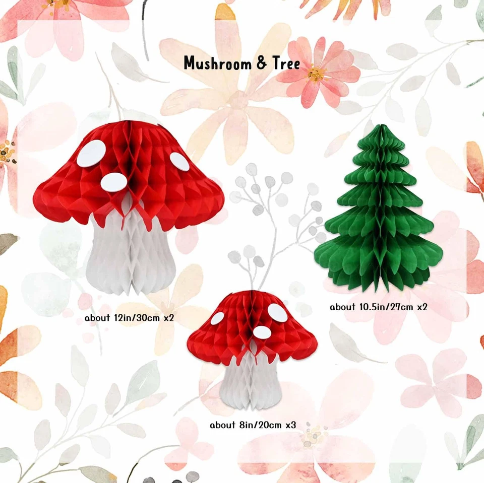 7 piezas bolas de panal decoraciones de árbol para hadas primer baby shower fiesta de té... Foto 2 de 4