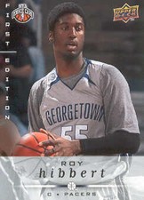 2008-09 Upper Deck First Edition #233 Roy Hibbert RC Rookie Card. rookie card picture