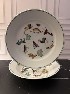 Vintage Arabia Finland Anja Juurikkala Animal Parade Child's bowl & Plate set
