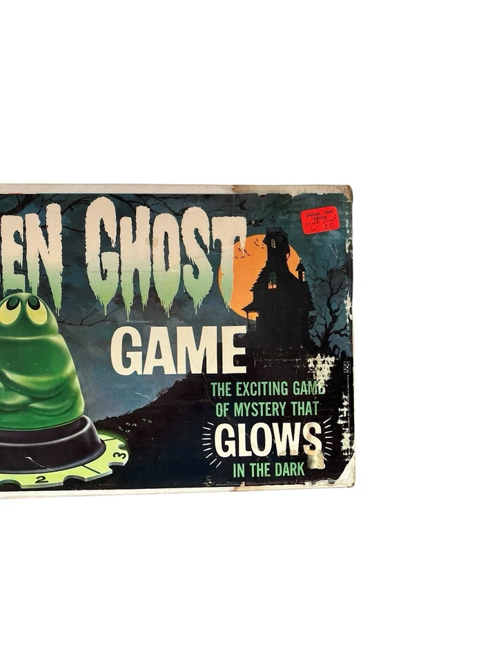 Vintage 1965 Transogram Green Ghost Game Luminous Near Complete Original Box - Image 2 of 4