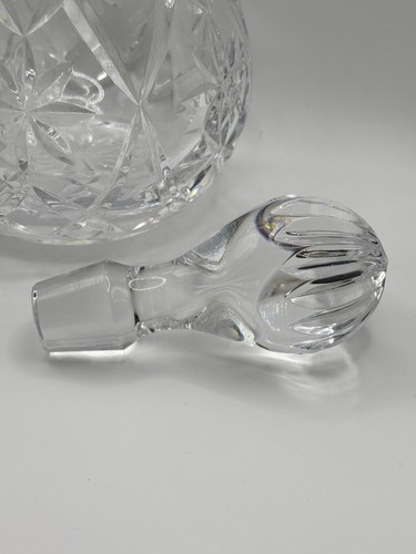 Stunning Art Deco Style Cross-Cut, Bowl Bodied Crystal Glass Decanter & Stopper - Picture 7 of 14