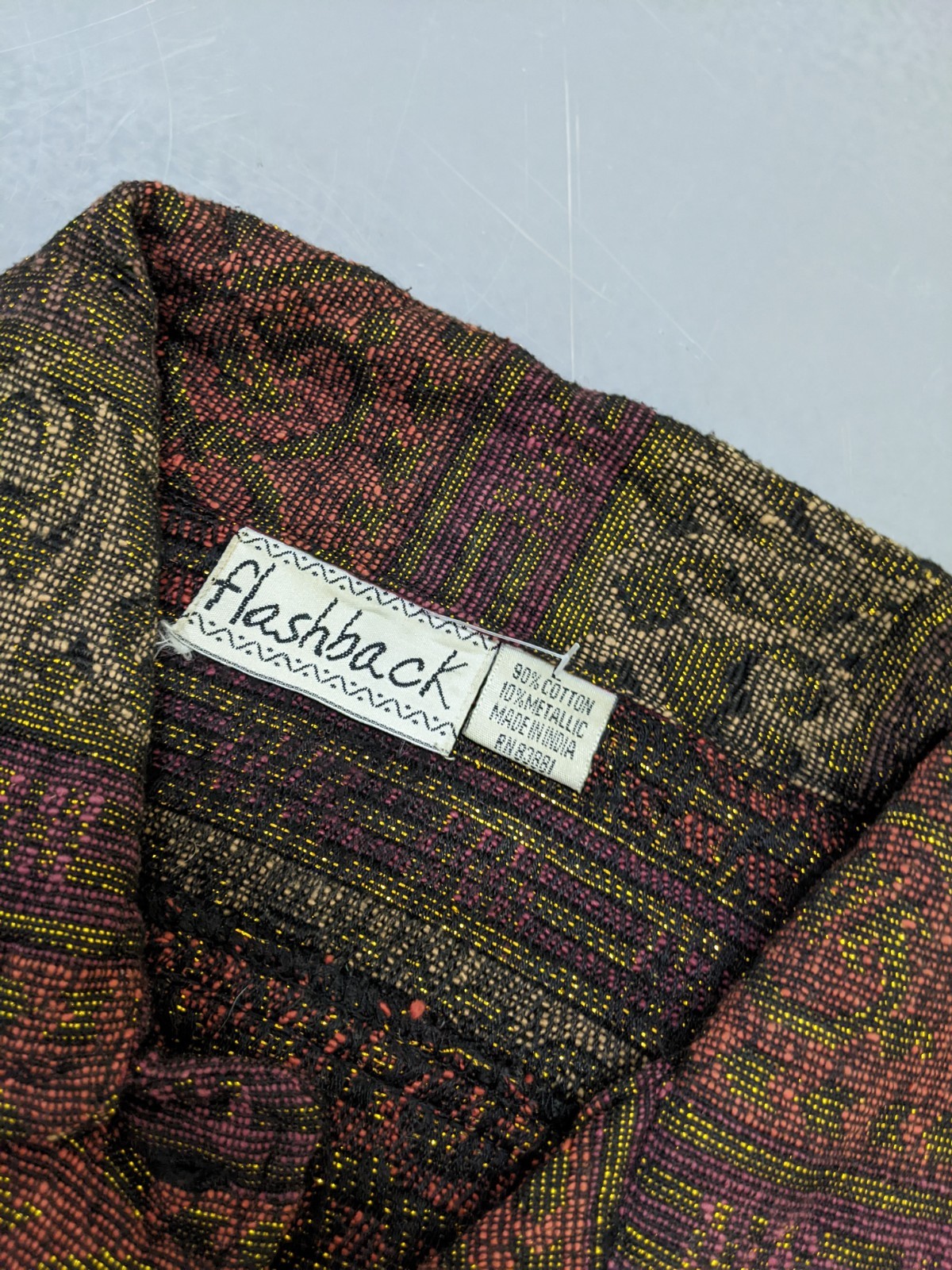 Flashback Metallic Patterned Jacket Multicolour B… - image 2