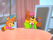 YOGI BEAR BOO BOO 1991 Hanna-Barbera ORIGINAL PRODUCTION CEL restaurant hats