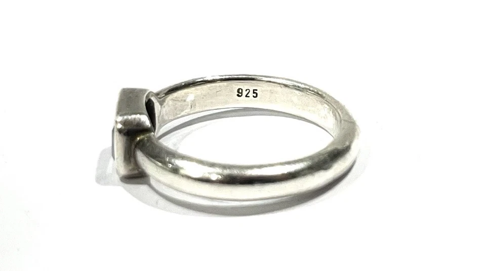 925/- Silber Ring, Aquamarin, Baguette Schliff, Gr. 54, Sterlingsilber - Bild 3 von 3