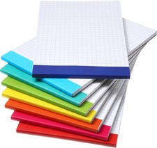 Small Graph Paper Notepad 5 x 8 Inch Mini Notebook Double Sided Memo Pads Bac...
