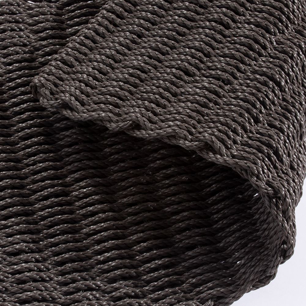 Esselle Home Didsbury Doormat Grey Braided Polypropylene 45 x 75cm - Image 2