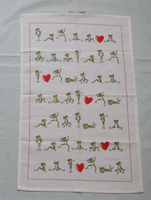 Lustige FrÖSche 1X Geschirrtuch 45 X 70 Cm KüChentuch Geschirrhandtuch Tier Herz