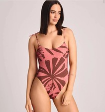 Vitamin A Womens Printed Tie Shoulder Classic...