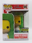 HOMER IN HEDGES Funko Pop! 2022 The Simpsons 1252 Entertain Earth Exclusive NIB