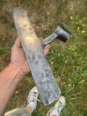 Extraordinary Timber Frame Froe Handled Broad axe 1st  One I ve Ever Seen / Had