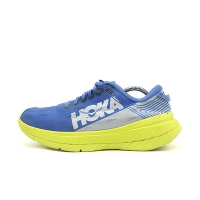 Hoka One Herren Carbon X Schuhe Blau Gelb Textil Low-Top Laufschuhe EU 44