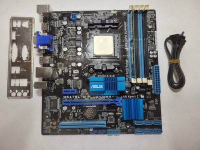 ASUS M5A78L-M PLUS Motherboard AMD FX-4300, 8GB RAM, IO Shield #1232