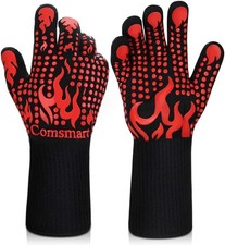 BBQ Gloves, 1472 Degree F Heat Resistant Grilling Gloves Silicone